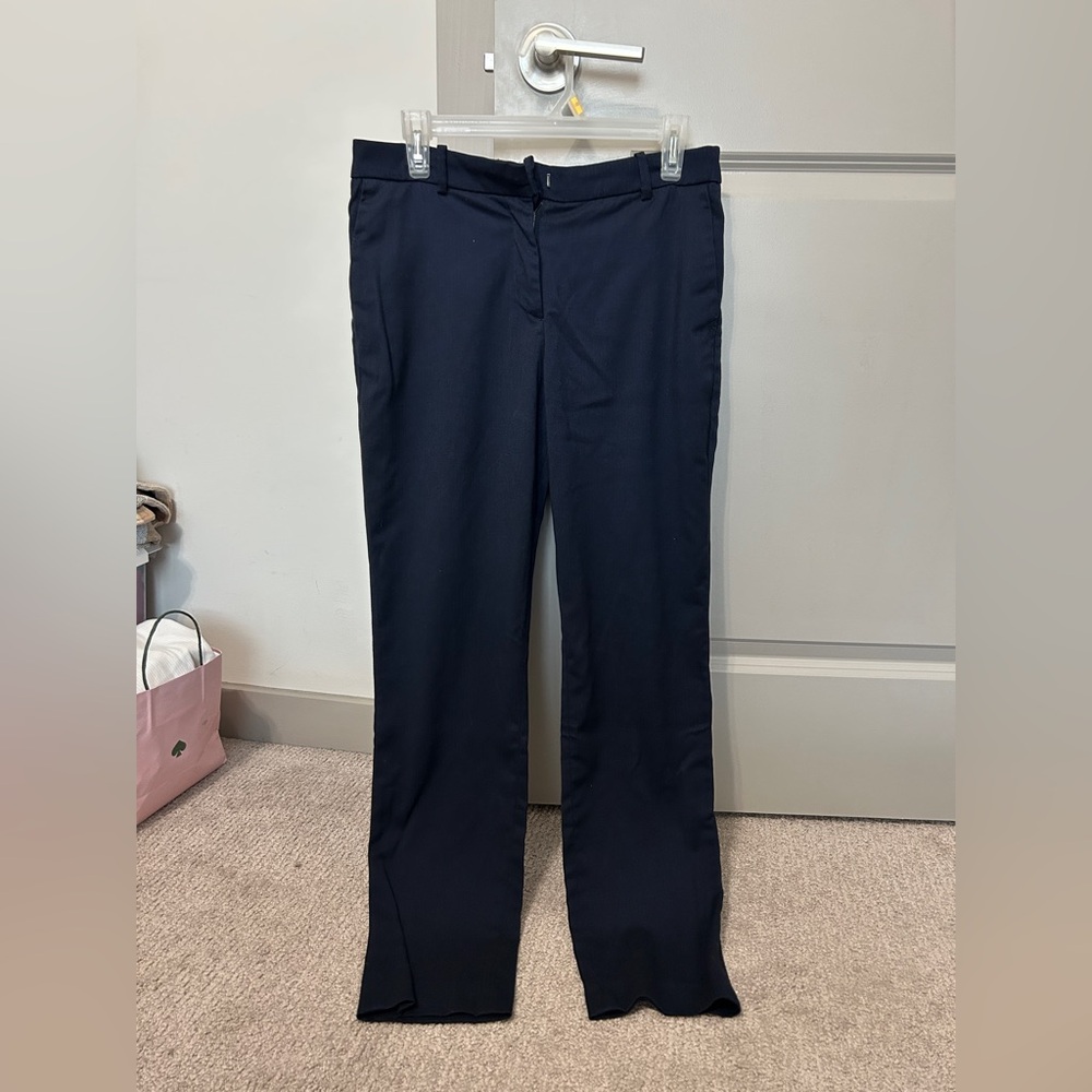 H&M Straight-Leg Dress Pants in Navy